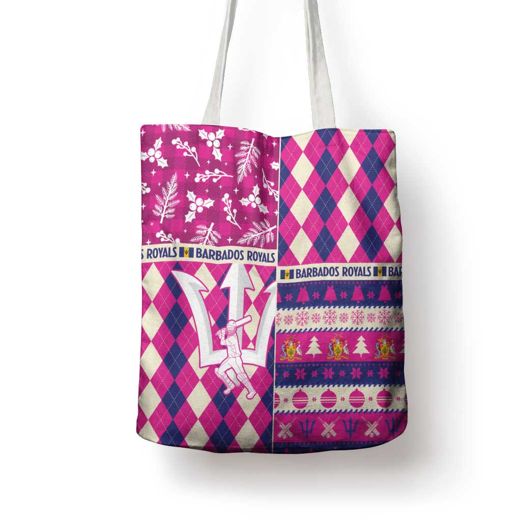 Barbados Cricket Christmas Tote Bag Merry Xmas Royals - Wonder Print Shop