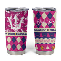 Personalized Barbados Cricket Christmas Tumbler Cup Merry Xmas Royals - Wonder Print Shop