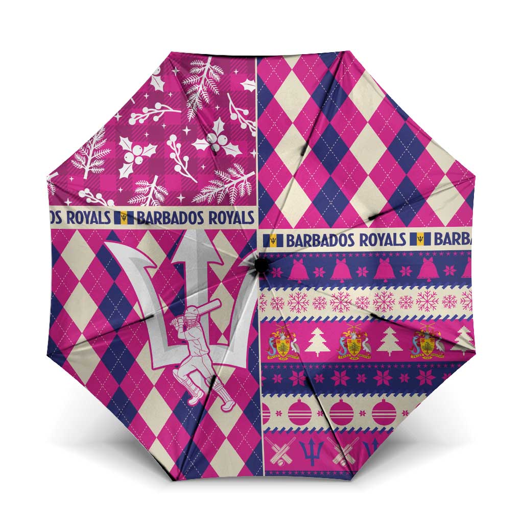 Barbados Cricket Christmas Umbrella Merry Xmas Royals - Wonder Print Shop