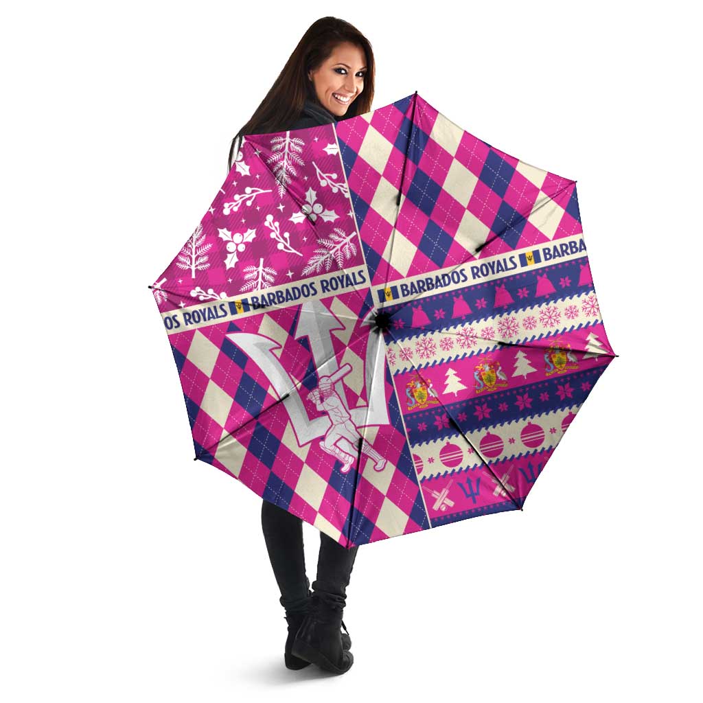 Barbados Cricket Christmas Umbrella Merry Xmas Royals - Wonder Print Shop