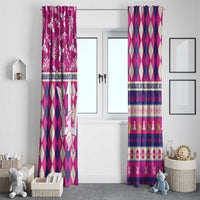 Barbados Cricket Christmas Window Curtain Merry Xmas Royals - Wonder Print Shop