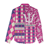 Personalized Barbados Cricket Christmas Women Casual Shirt Merry Xmas Royals - Wonder Print Shop