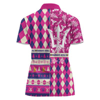 Personalized Barbados Cricket Christmas Women Polo Shirt Merry Xmas Royals - Wonder Print Shop