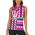 Personalized Barbados Cricket Christmas Women Sleeveless Polo Shirt Merry Xmas Royals - Wonder Print Shop