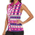 Personalized Barbados Cricket Christmas Women Sleeveless Polo Shirt Merry Xmas Royals - Wonder Print Shop