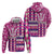 Personalized Barbados Cricket Christmas Zip Hoodie Merry Xmas Royals - Wonder Print Shop