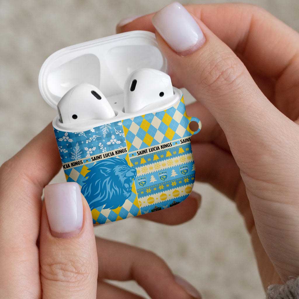 St Lucia Cricket Christmas AirPods Case Merry Xmas Kings - Wonder Print Shop