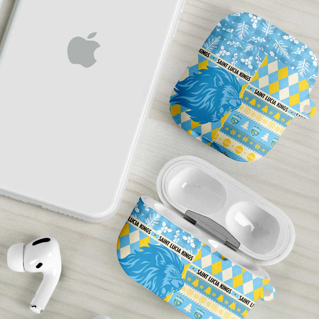 St Lucia Cricket Christmas AirPods Case Merry Xmas Kings - Wonder Print Shop