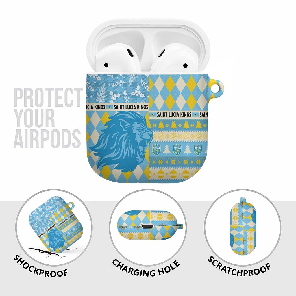 St Lucia Cricket Christmas AirPods Case Merry Xmas Kings - Wonder Print Shop