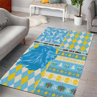 St Lucia Cricket Christmas Area Rug Merry Xmas Kings - Wonder Print Shop