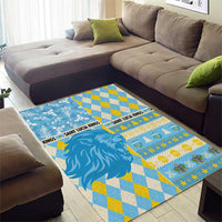 St Lucia Cricket Christmas Area Rug Merry Xmas Kings - Wonder Print Shop