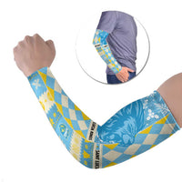 Personalized St Lucia Cricket Christmas Arm Sleeves Merry Xmas Kings - Wonder Print Shop