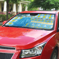 St Lucia Cricket Christmas Auto Sun Shade Merry Xmas Kings - Wonder Print Shop
