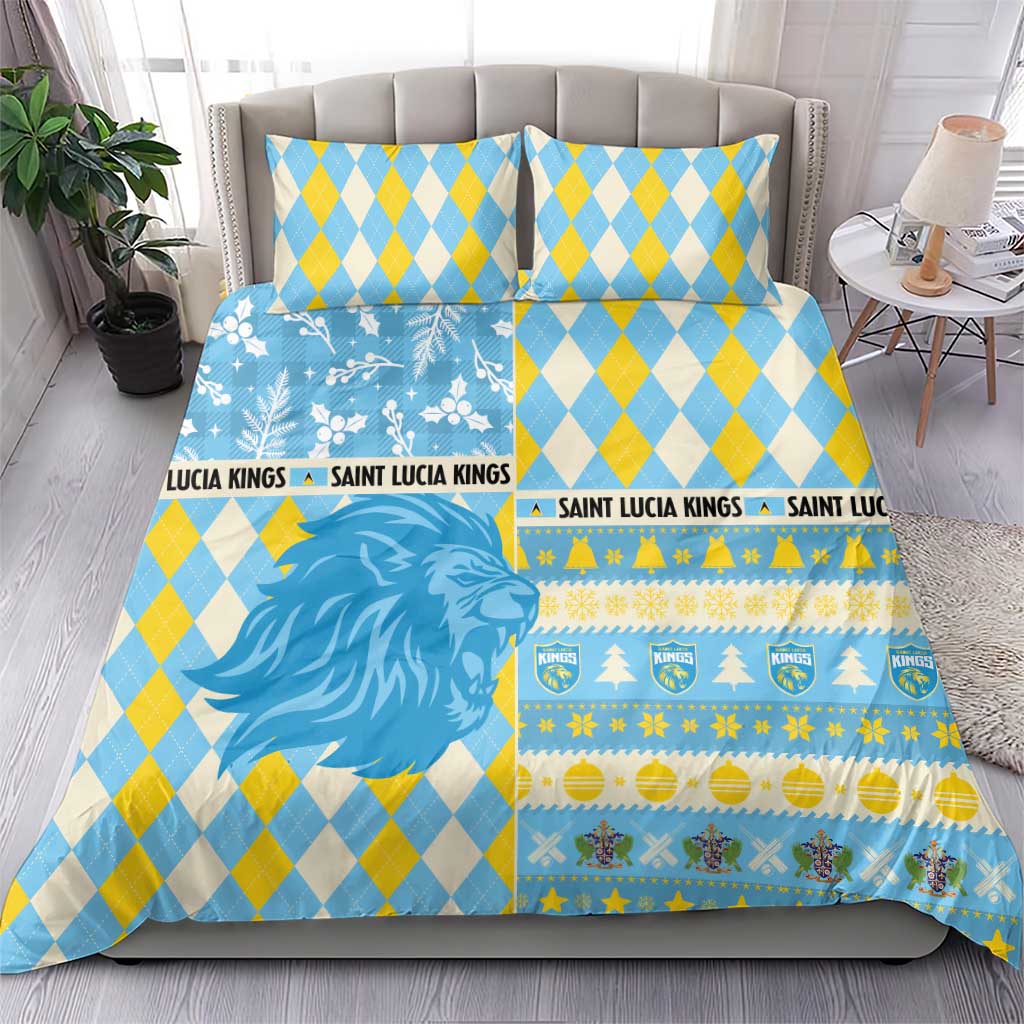 St Lucia Cricket Christmas Bedding Set Merry Xmas Kings - Wonder Print Shop