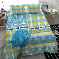St Lucia Cricket Christmas Bedding Set Merry Xmas Kings - Wonder Print Shop