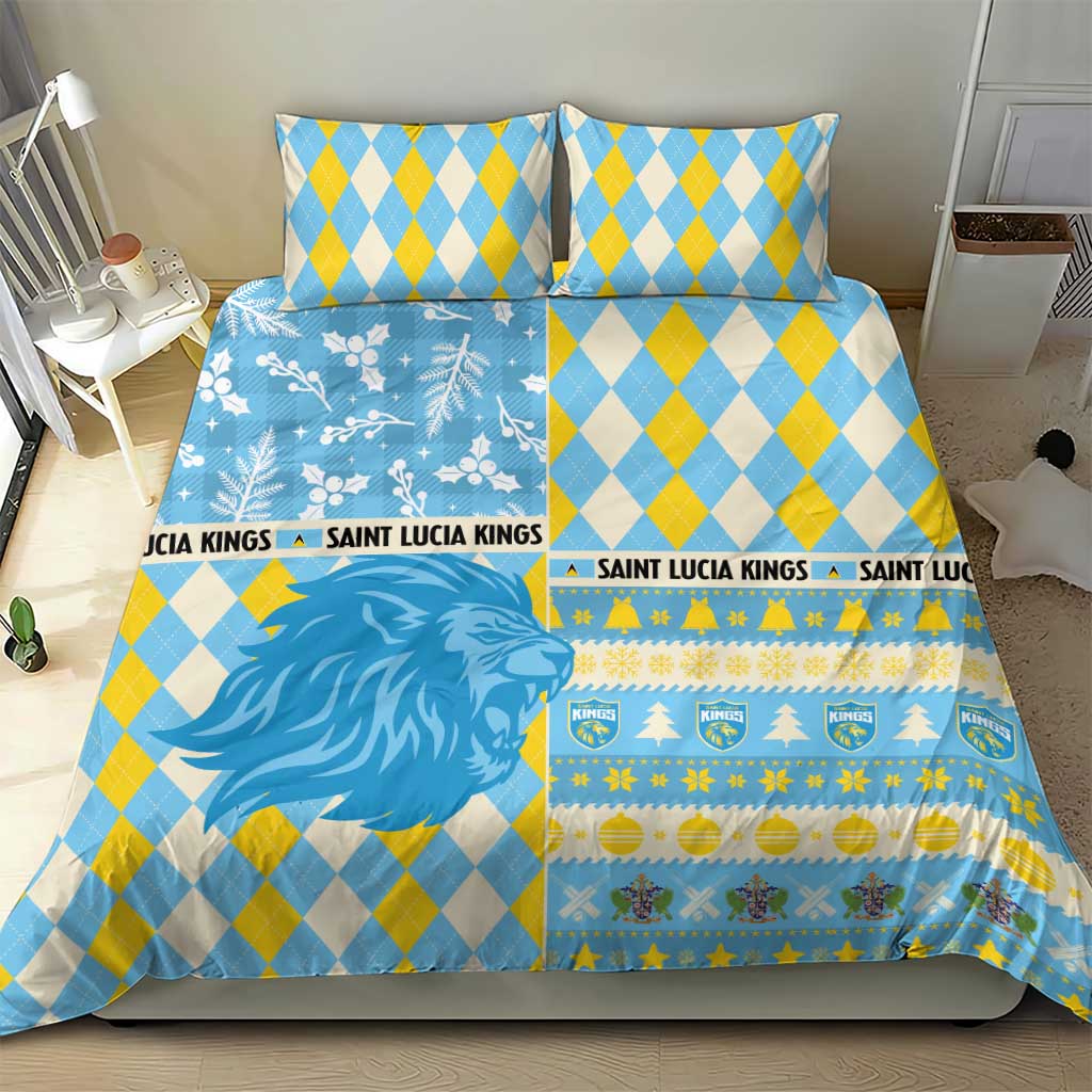 St Lucia Cricket Christmas Bedding Set Merry Xmas Kings - Wonder Print Shop