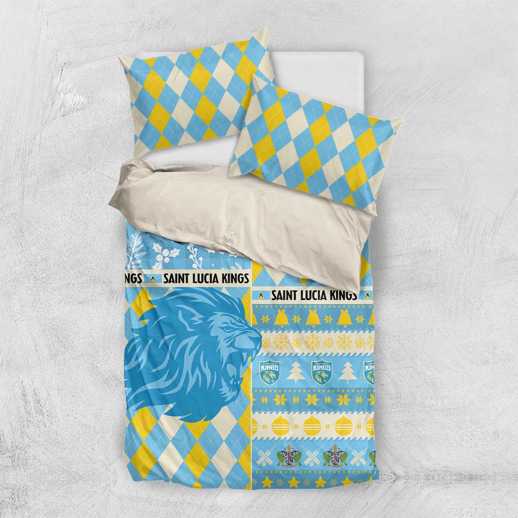 St Lucia Cricket Christmas Bedding Set Merry Xmas Kings - Wonder Print Shop