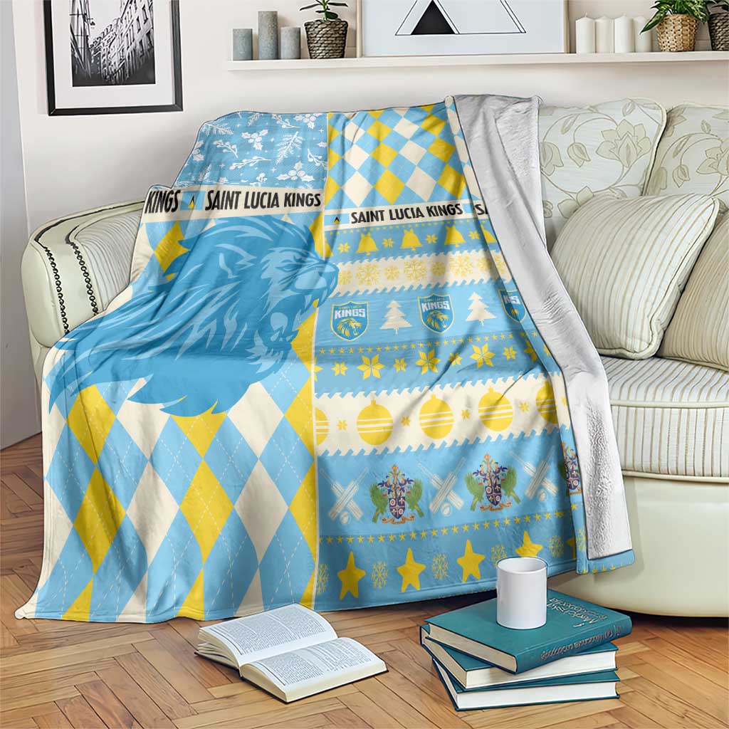 St Lucia Cricket Christmas Blanket Merry Xmas Kings - Wonder Print Shop