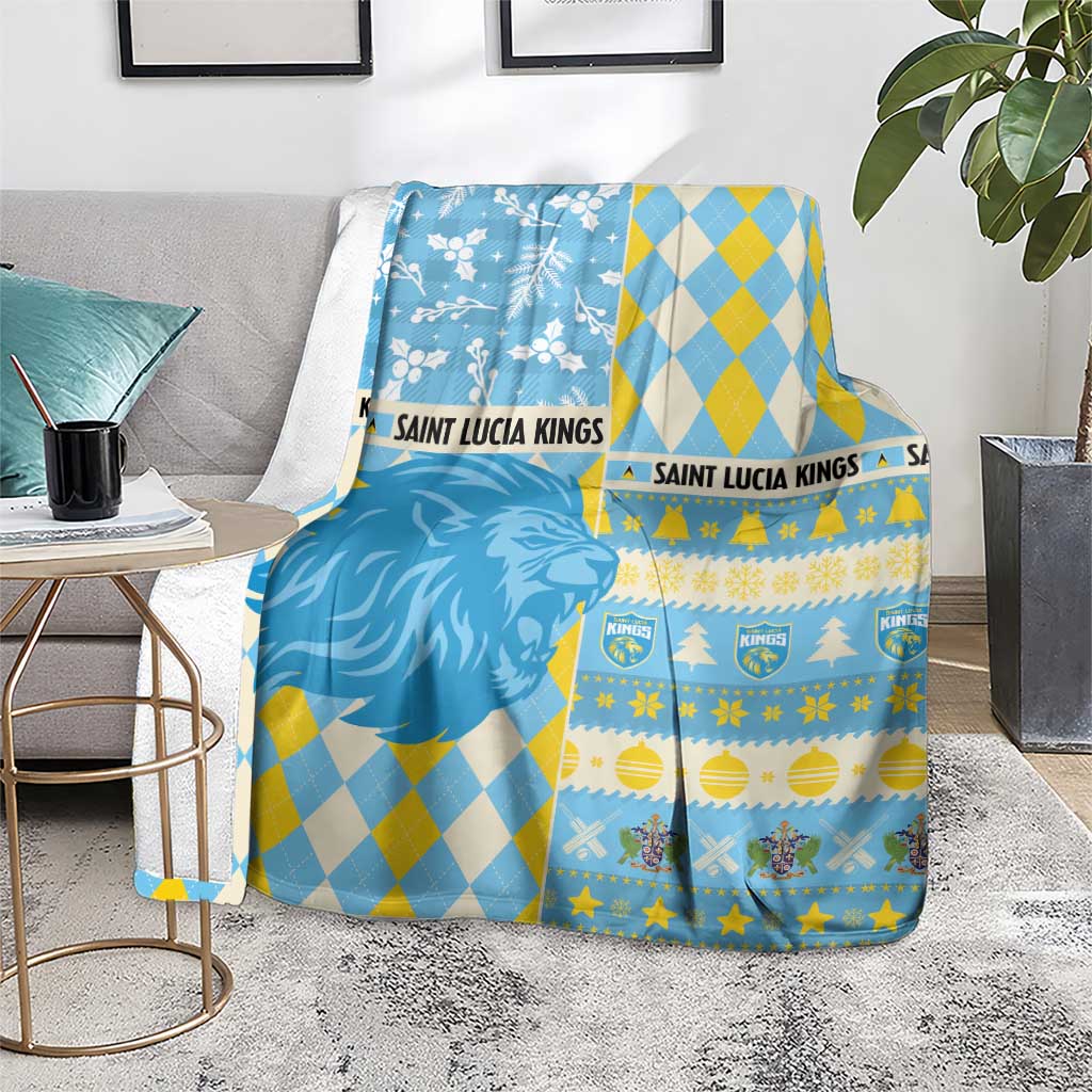 St Lucia Cricket Christmas Blanket Merry Xmas Kings - Wonder Print Shop