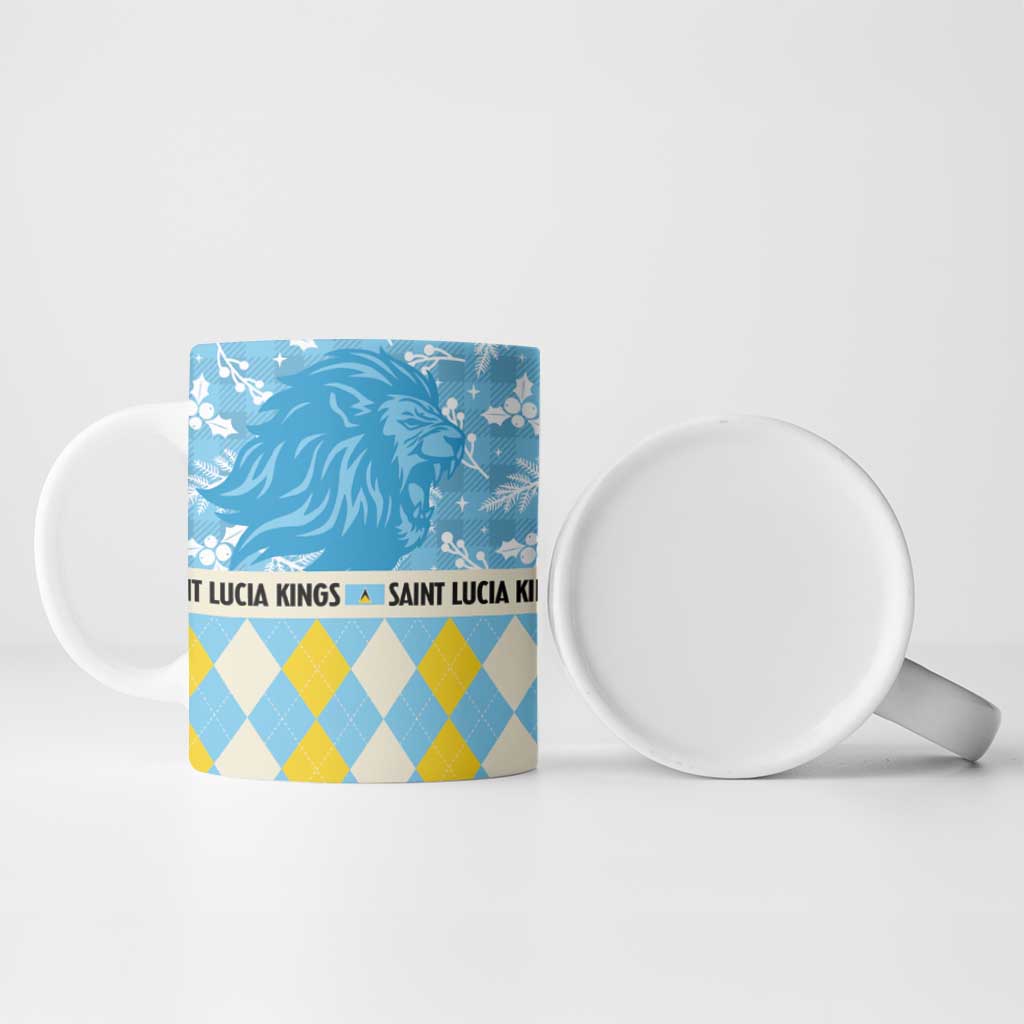 Personalized St Lucia Cricket Christmas Ceramic Mug Merry Xmas Kings - Wonder Print Shop
