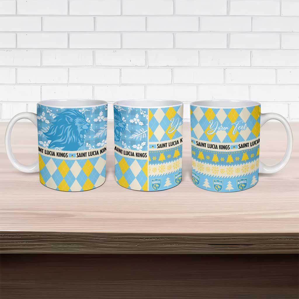 Personalized St Lucia Cricket Christmas Ceramic Mug Merry Xmas Kings - Wonder Print Shop