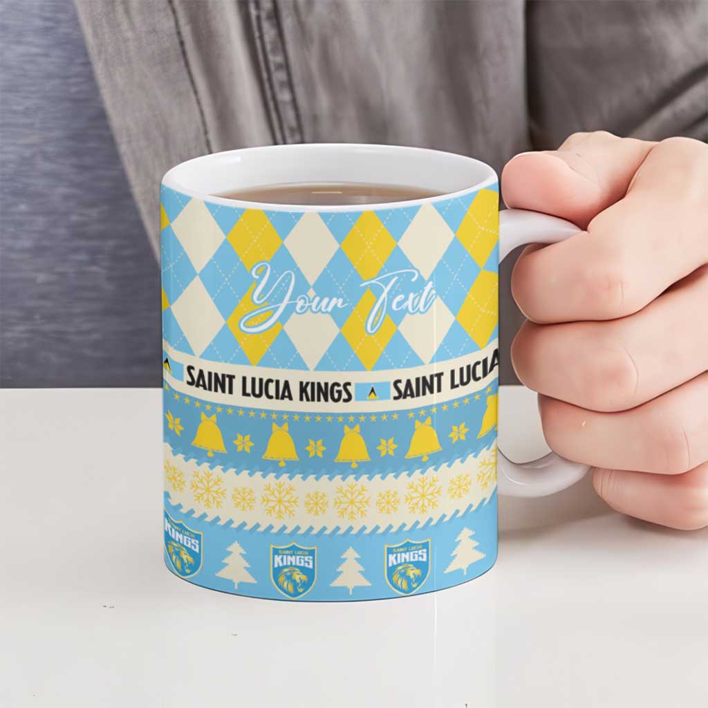 Personalized St Lucia Cricket Christmas Ceramic Mug Merry Xmas Kings - Wonder Print Shop