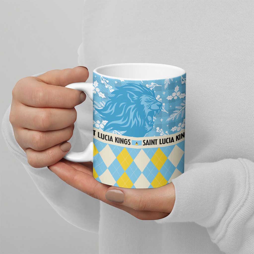 Personalized St Lucia Cricket Christmas Ceramic Mug Merry Xmas Kings - Wonder Print Shop