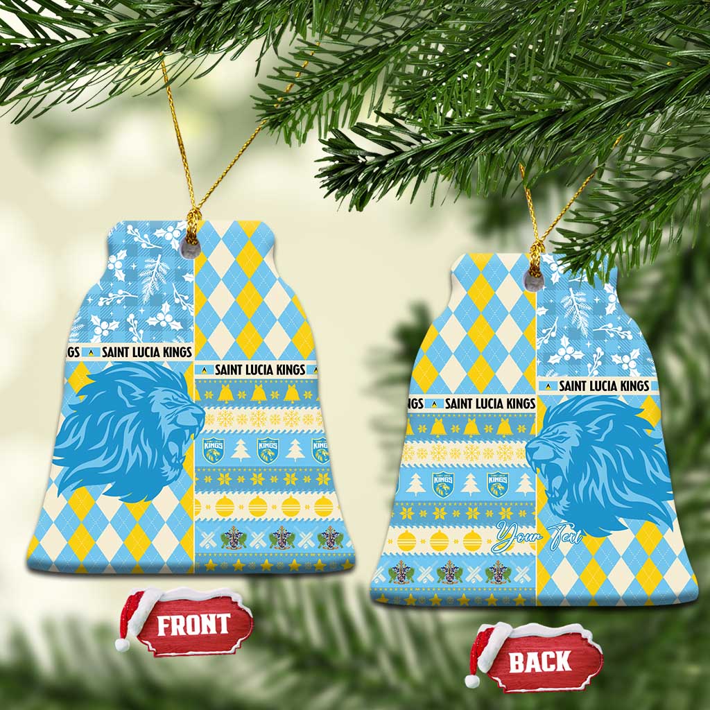 Personalized St Lucia Cricket Christmas Ceramic Ornament Merry Xmas Kings - Wonder Print Shop