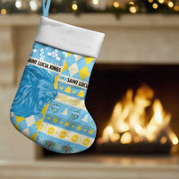 Personalized St Lucia Cricket Christmas Stocking Merry Xmas Kings - Wonder Print Shop