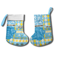Personalized St Lucia Cricket Christmas Stocking Merry Xmas Kings - Wonder Print Shop