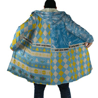 Personalized St Lucia Cricket Christmas Cloak Merry Xmas Kings - Wonder Print Shop