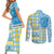Personalized St Lucia Cricket Christmas Couples Matching Short Sleeve Bodycon Dress and Long Sleeve Button Shirt Merry Xmas Kings - Wonder Print Shop