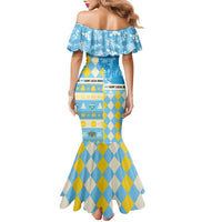 Personalized St Lucia Cricket Christmas Family Matching Mermaid Dress and Hawaiian Shirt Merry Xmas Kings - Wonder Print Shop