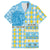 Personalized St Lucia Cricket Christmas Family Matching Off The Shoulder Long Sleeve Dress and Hawaiian Shirt Merry Xmas Kings - Wonder Print Shop
