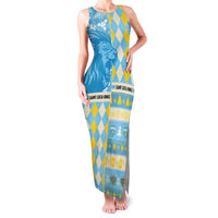 Personalized St Lucia Cricket Christmas Family Matching Tank Maxi Dress and Hawaiian Shirt Merry Xmas Kings - Wonder Print Shop