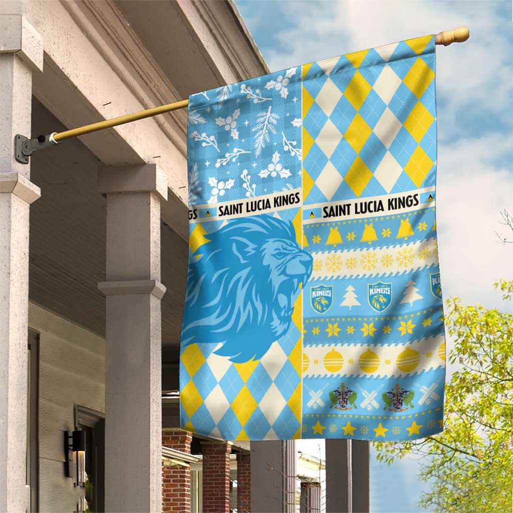 St Lucia Cricket Christmas Garden Flag Merry Xmas Kings - Wonder Print Shop