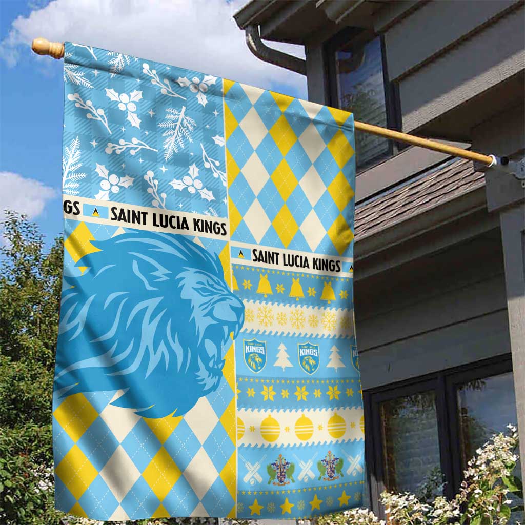 St Lucia Cricket Christmas Garden Flag Merry Xmas Kings - Wonder Print Shop
