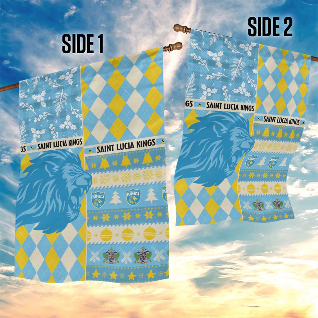 St Lucia Cricket Christmas Garden Flag Merry Xmas Kings - Wonder Print Shop