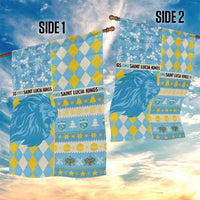 St Lucia Cricket Christmas Garden Flag Merry Xmas Kings - Wonder Print Shop