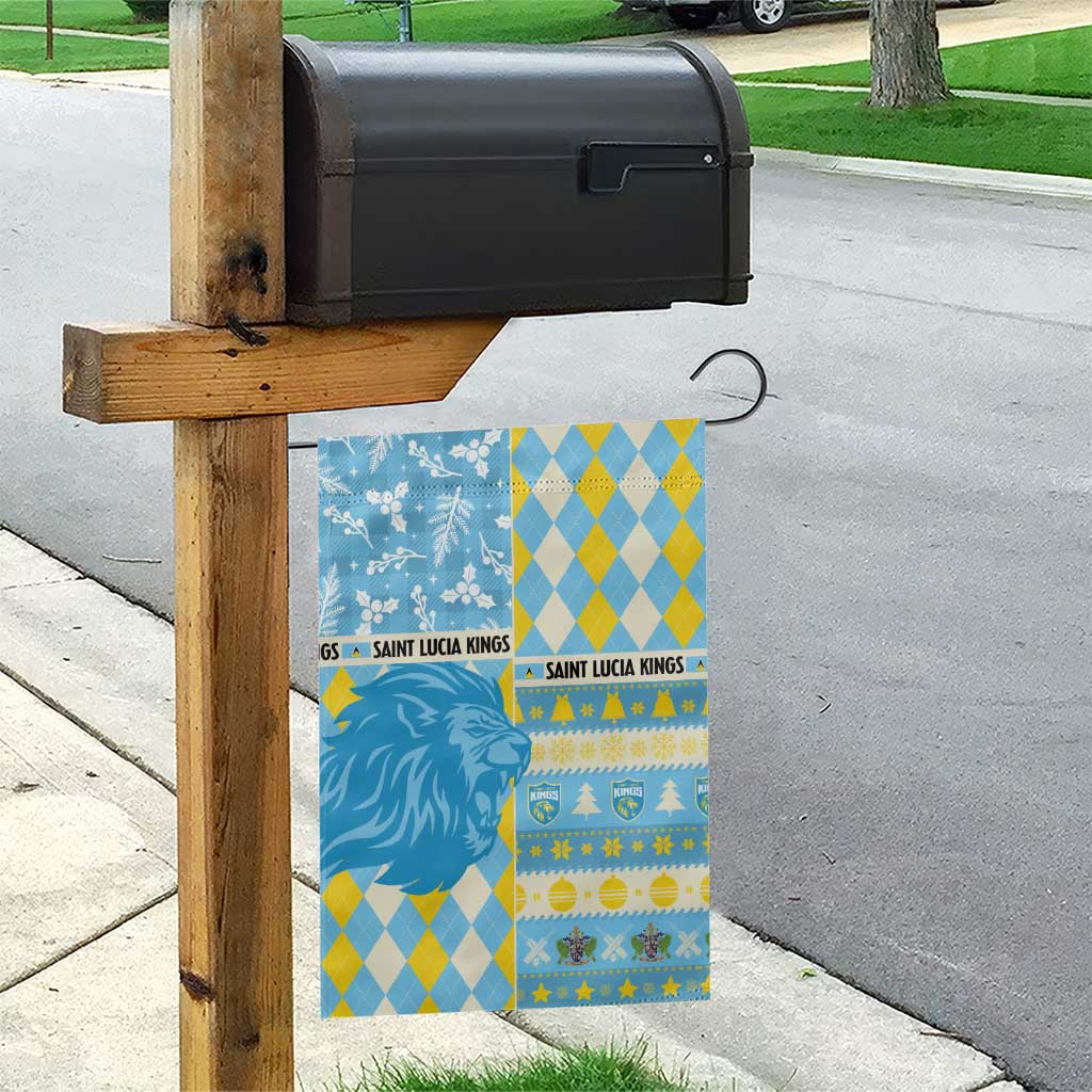 St Lucia Cricket Christmas Garden Flag Merry Xmas Kings - Wonder Print Shop