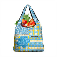 St Lucia Cricket Christmas Grocery Bag Merry Xmas Kings - Wonder Print Shop