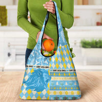 St Lucia Cricket Christmas Grocery Bag Merry Xmas Kings - Wonder Print Shop