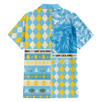 Personalized St Lucia Cricket Christmas Hawaiian Shirt Merry Xmas Kings - Wonder Print Shop