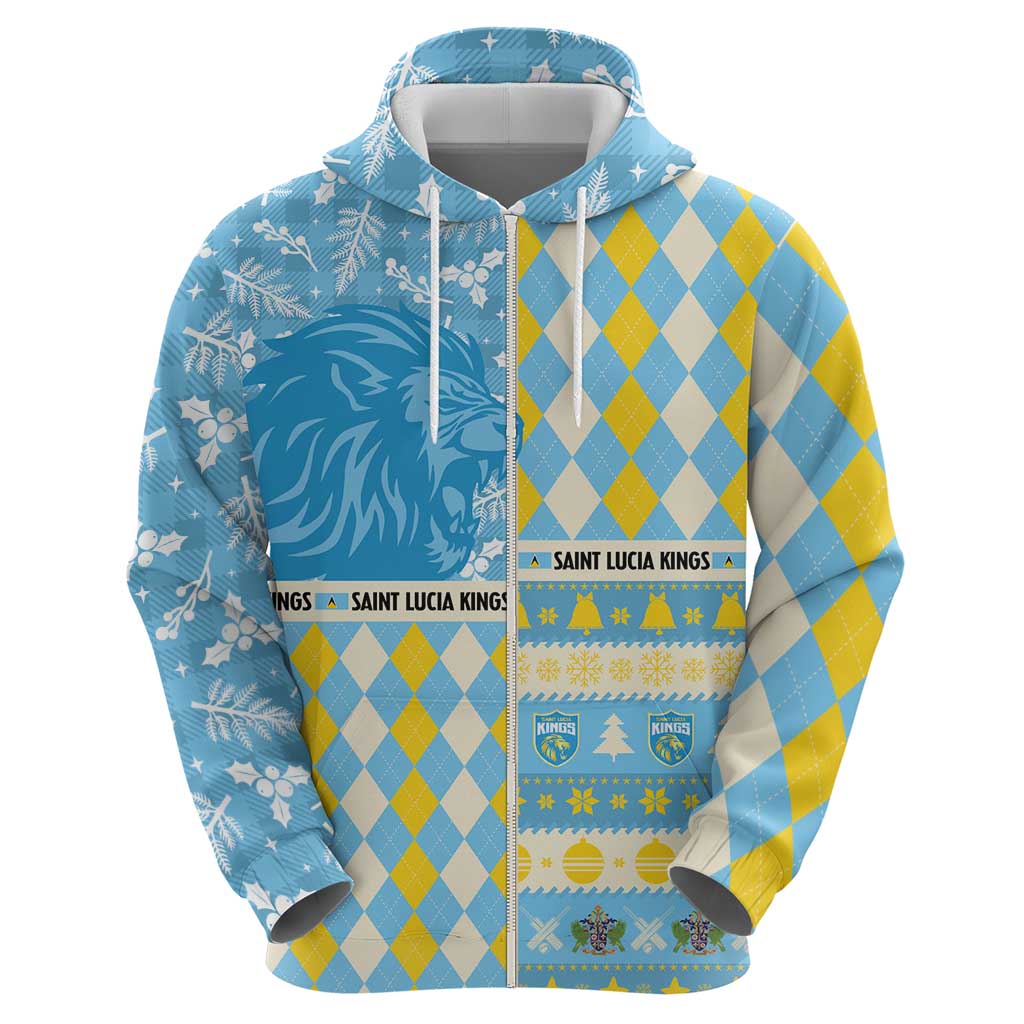 Personalized St Lucia Cricket Christmas Hoodie Merry Xmas Kings - Wonder Print Shop