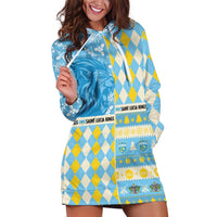 Personalized St Lucia Cricket Christmas Hoodie Dress Merry Xmas Kings - Wonder Print Shop