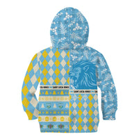 Personalized St Lucia Cricket Christmas Kid Hoodie Merry Xmas Kings - Wonder Print Shop