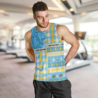 Personalized St Lucia Cricket Christmas Men Tank Top Merry Xmas Kings - Wonder Print Shop