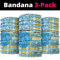 St Lucia Cricket Christmas Neck Gaiter Merry Xmas Kings - Wonder Print Shop