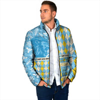 Personalized St Lucia Cricket Christmas Padded Jacket Merry Xmas Kings - Wonder Print Shop