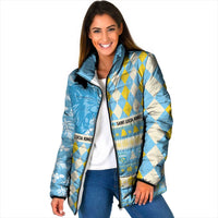 Personalized St Lucia Cricket Christmas Padded Jacket Merry Xmas Kings - Wonder Print Shop